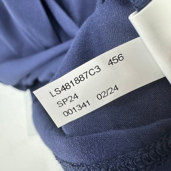 Michael Kors Grommet Lace-Up Tunic Dress Womens 3X Navy Blue Short Sleeve Resort - Picture 10 of 13